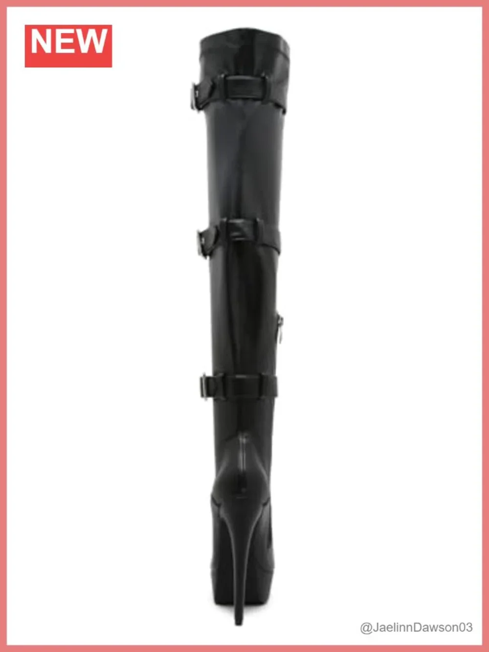 PU Leather Over the Knee Platform Boots Women's High Heel Party Stiletto Zip